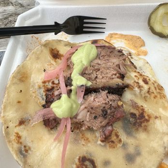Pasion BBQ - Made a brisket taco from what was provided - Food Trucks Near Me - Grapevine, Texas Pasion BBQ - Made a brisket taco from what was provided - Food Trucks Near Me - Grapevine, Texas