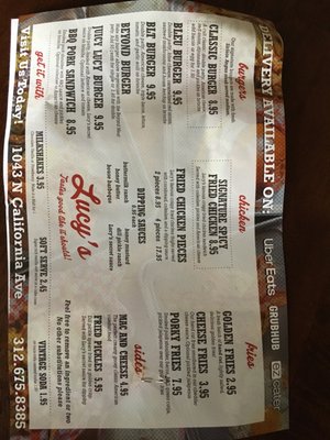 Menu photo 3 Lucy's Chicago, IL