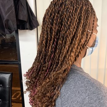 Braids by Amber - Senegalese Twist with curled ends - Hair Stylists Near Me