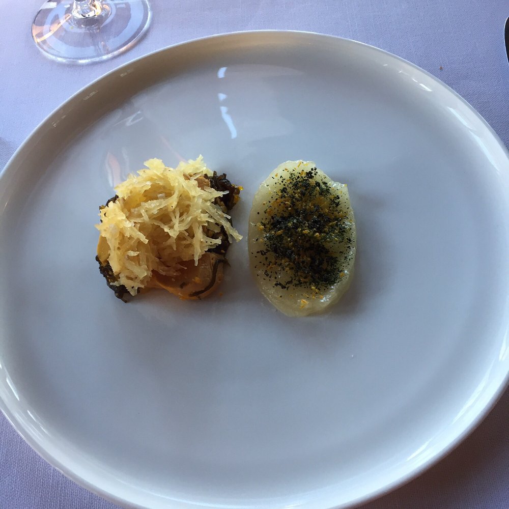 Pavillon Ledoyen - The foie gras with sea urchin before it was all mixed together! - French Near Me - Paris, 75