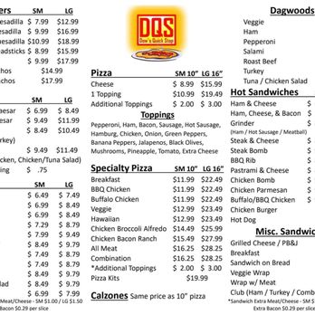 Dow’s Quick Stop - Pizza Near Me - Fairfield, Maine