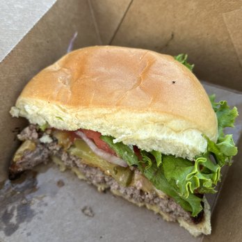 Bear Chase - Half of my burger. - Breweries Near Me - Bluemont, Virginia