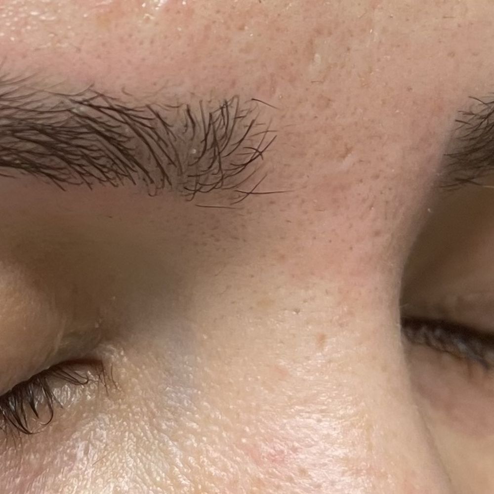 Golden Eye Threading - After side. I'm sorry but what tf - Eyelash Service Near Me - Huntington Beach, California