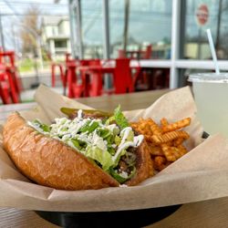 La Plancha - La Tejana with fries