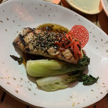 Tikis Grill & Bar - Truffle-Yaki Salmon - Seafood Near Me - Honolulu, Hawaii Tikis Grill & Bar - Truffle-Yaki Salmon - Seafood Near Me - Honolulu, Hawaii