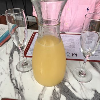 MOMO Riverfront Park - Mimosa carafe - New American Near Me - North Charleston, South Carolina