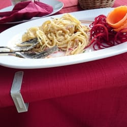 Ristorante Colosseum - Spagetthi Carbonara - hübsch dekoriert!