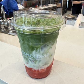 Hanoi Drip - Strawberry matcha - Vietnamese Near Me - Vancouver, British Columbia
