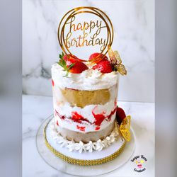 Sugar Boss Creations - Strawberry Shortcake Cake