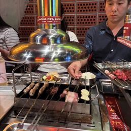 Cooking skewers!