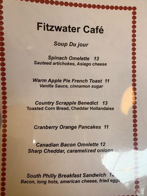 Menu photo 6 Fitzwater Cafe Philadelphia, PA