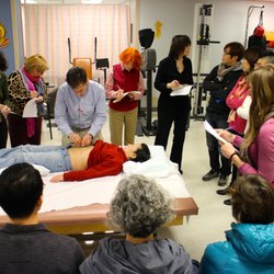 East-West Integrated Wellness - Dr. Paul F. Ryan teaching abdominal acupuncture at Lutheran Medical Center (now NYU Langone Hospital - Brooklyn) in 2015.