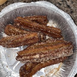 Nasty, burnt, and very greasy....GROSS! They're literally pre frozen churros, how did you manage to mess that up !