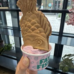 Cherry blossom soft serve