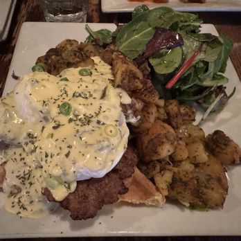 Cornerstone Tavern - Spicy eggs Benedict - Sports Bars Near Me - New York, New York