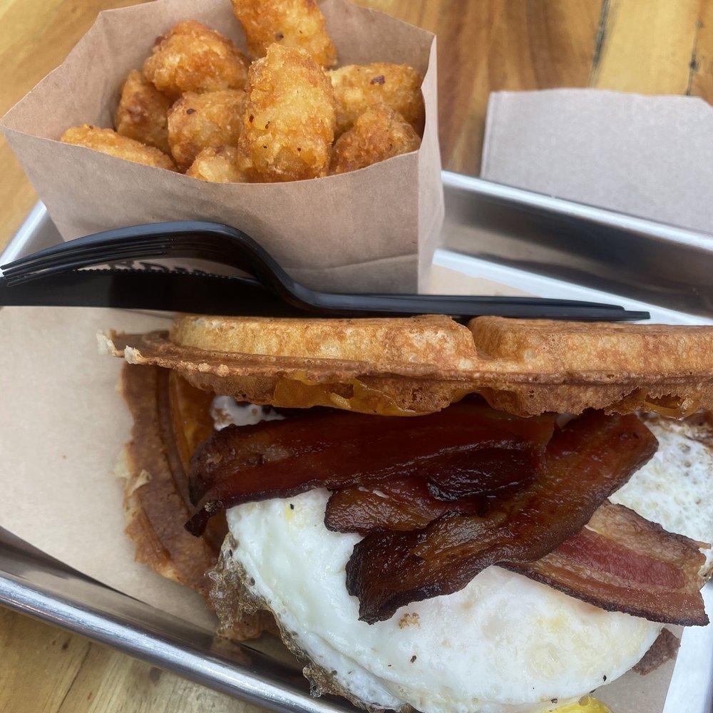 Bruxie - BACON, EGG & CHEDDAR - Sandwiches Near Me - Orange, California Bruxie - BACON, EGG & CHEDDAR - Sandwiches Near Me - Orange, California