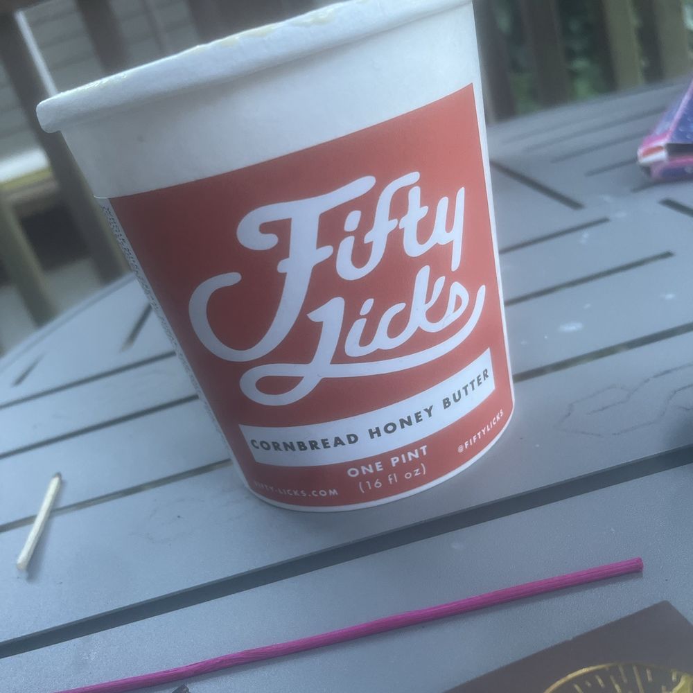 Fifty Licks - Cornbread, honey, butter ice cream - Ice Cream & Frozen Yogurt Near Me - Portland, Oregon Fifty Licks - Cornbread, honey, butter ice cream - Ice Cream & Frozen Yogurt Near Me - Portland, Oregon