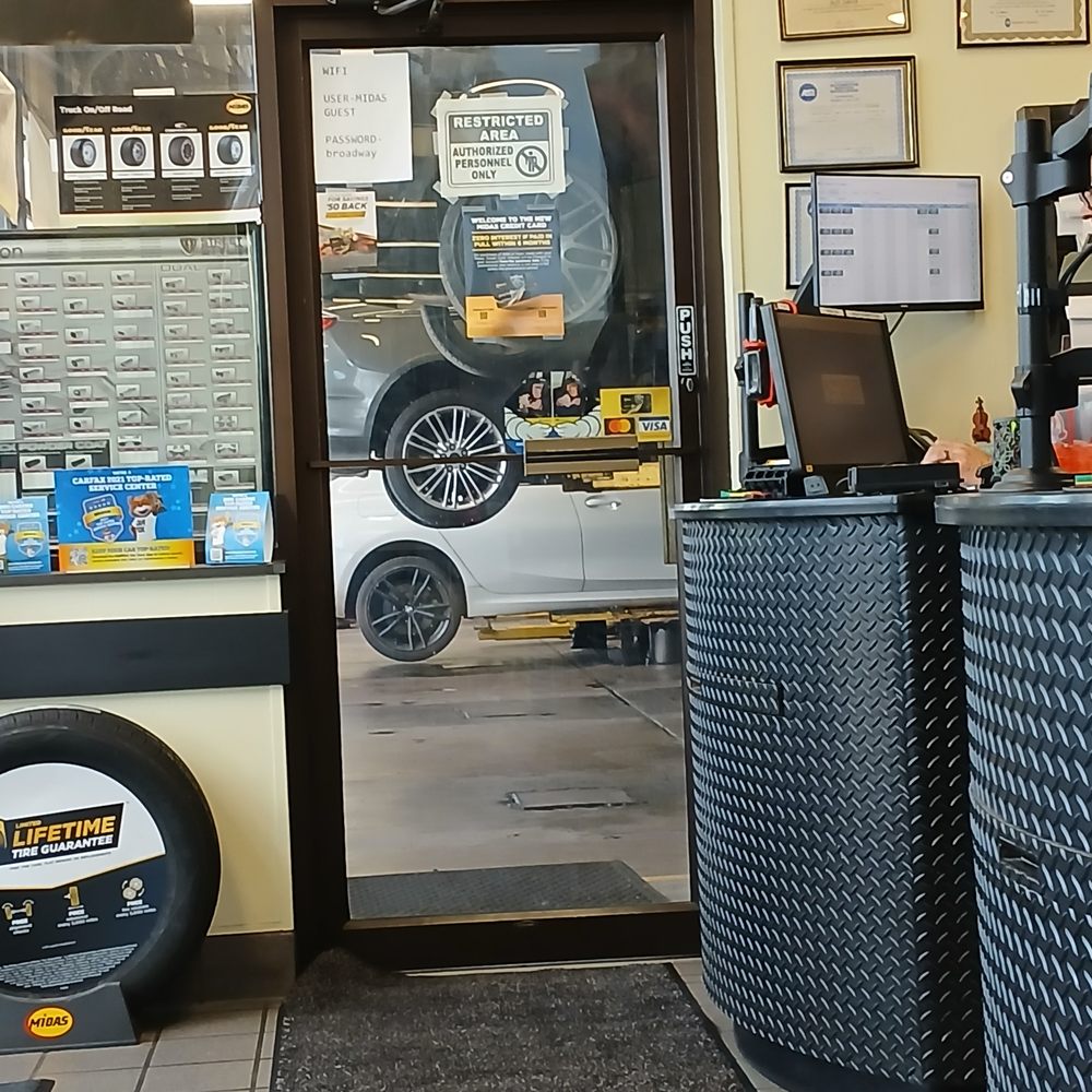 Midas - View you vehicle being worked on from customer seating area - Auto Repair Near Me - Littleton, Colorado Midas - View you vehicle being worked on from customer seating area - Auto Repair Near Me - Littleton, Colorado