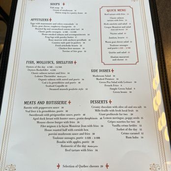 Le Molière - Food menu - French Near Me - Montreal, Quebec Le Molière - Food menu - French Near Me - Montreal, Quebec