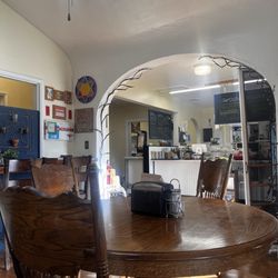 Moon House - The cozy dining room and front counter