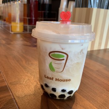 Leaf House - Sea salt cheese foam with boba - Bubble Tea Near Me - Cooper City, Florida Leaf House - Sea salt cheese foam with boba - Bubble Tea Near Me - Cooper City, Florida