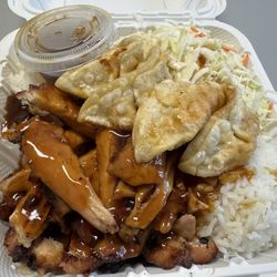 Chicken Teriyaki and Gyoza Combo