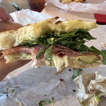 Strada - Salami Artichoke Spread w/ Arugula - Sandwiches Near Me - Fresno, California Strada - Salami Artichoke Spread w/ Arugula - Sandwiches Near Me - Fresno, California