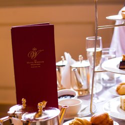 Afternoon Tea at The Hotel Windsor - Over table was overflowing with goodies!