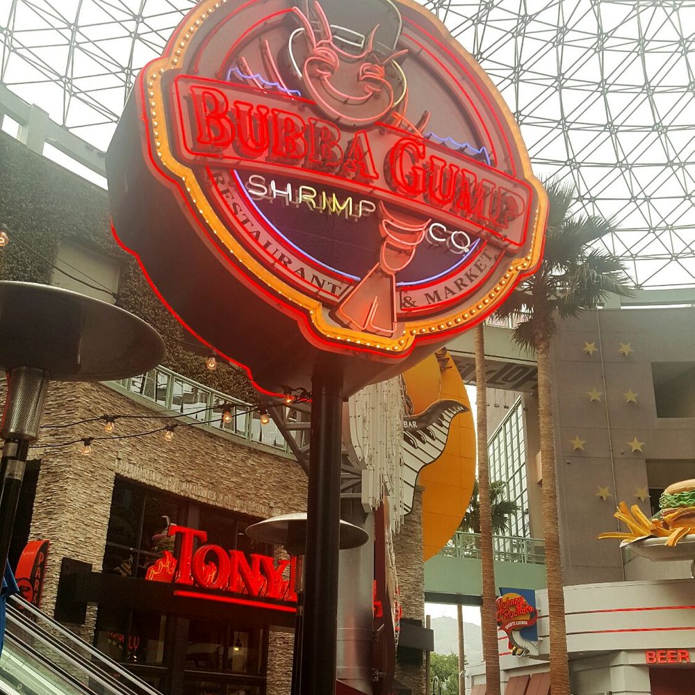 Bubba Gump Shrimp - From the outside . The company sign - Seafood Near Me - Orlando, Florida