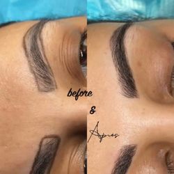 V's Brow Bar - Microblading before & after