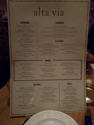 Menu photo 8 Alta Via Blawnox, PA