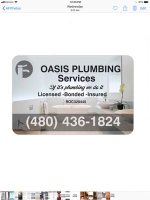 Oasis Plumbing Services Logo