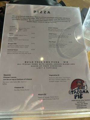 Menu photo 3 Airport Tavern Tacoma, WA