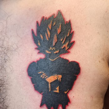 Lark Tattoo - Vegeta Sillouhette Tattoo! Majin Vegeta - Tattoo Near Me - Westbury, New York