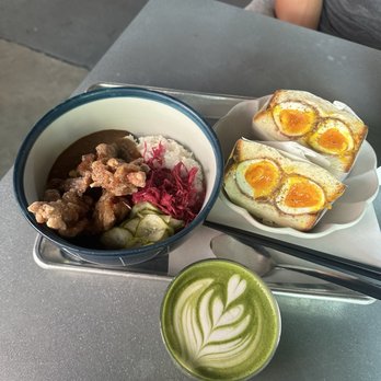 Osmo x Marusan - Chicken Curry, Tamago Sando, Matcha Latte - Coffee & Tea Near Me - Montreal, Quebec Osmo x Marusan - Chicken Curry, Tamago Sando, Matcha Latte - Coffee & Tea Near Me - Montreal, Quebec
