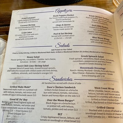 Menu photo 8 Blue Moon Waterfront Grille Nashville, TN Menu photo 8 Blue Moon Waterfront Grille Nashville, TN