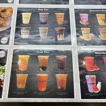 Teawich - Drink menu - Bubble Tea Near Me - Upland, California