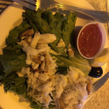 Interstate Tavern - Crab stuffed avocado, was a bit pricey but delicious!! - American Near Me - Rainier, Oregon
