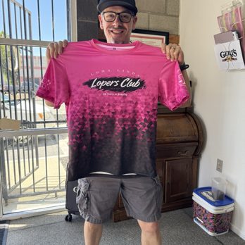 Geri's Screenprinting - The new Lopers running shirt for the 2026-27 season. - Graphic Design Near Me - San Bernardino, California Geri's Screenprinting - The new Lopers running shirt for the 2026-27 season. - Graphic Design Near Me - San Bernardino, California