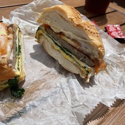 Sausage, Egg & Cheese Breakfast Sandwich Sausage, Egg & Cheese Breakfast Sandwich