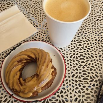 Cafe Tropical - Maple donut and Cage con Leche - Sandwiches Near Me - Los Angeles, California Cafe Tropical - Maple donut and Cage con Leche - Sandwiches Near Me - Los Angeles, California