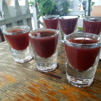 Fig Tree Cafe - Flight of antioxidant shots (Left to right) goji, acai, mangosteen - Sandwiches Near Me - Pacific Beach, California Fig Tree Cafe - Flight of antioxidant shots (Left to right) goji, acai, mangosteen - Sandwiches Near Me - Pacific Beach, California