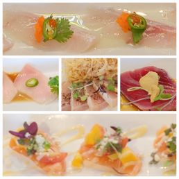 Our today's sashimi choices.