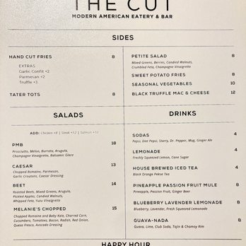 The Cut - Sides/salads/drinks - Cocktail Bars Near Me - Rancho Cucamonga, California