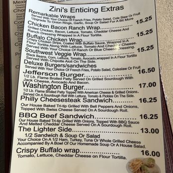 Zini's Diner - Menu - American Near Me - Cloverdale, California Zini's Diner - Menu - American Near Me - Cloverdale, California