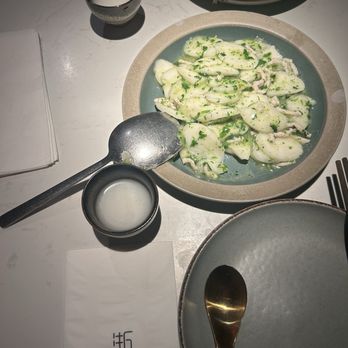 Cheli - Fried Rice Cakes W.shredded Pork&Geechoi 荠菜肉丝炒年糕 - Shanghainese Near Me - New York, New York