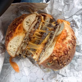 Beaver Bagel Company - Lumberjack on a cheddar jalapeño bagel - Bagels Near Me - Beaver, Pennsylvania