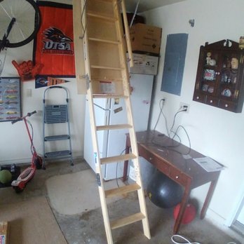 The Handley Man - We helped out customer gain access to attic space with this attic door - Handyman Near Me - San Antonio, Texas