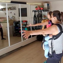 Strong Mama Fitness - My Cutie & Me - mom & baby in carrier