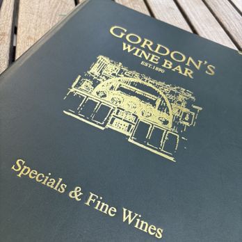 Gordon's Wine Bar - Wine Menu - Wine Bars Near Me - London, XGL